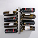 Suporte de Vinho Para Parede em Aço Inoxidável