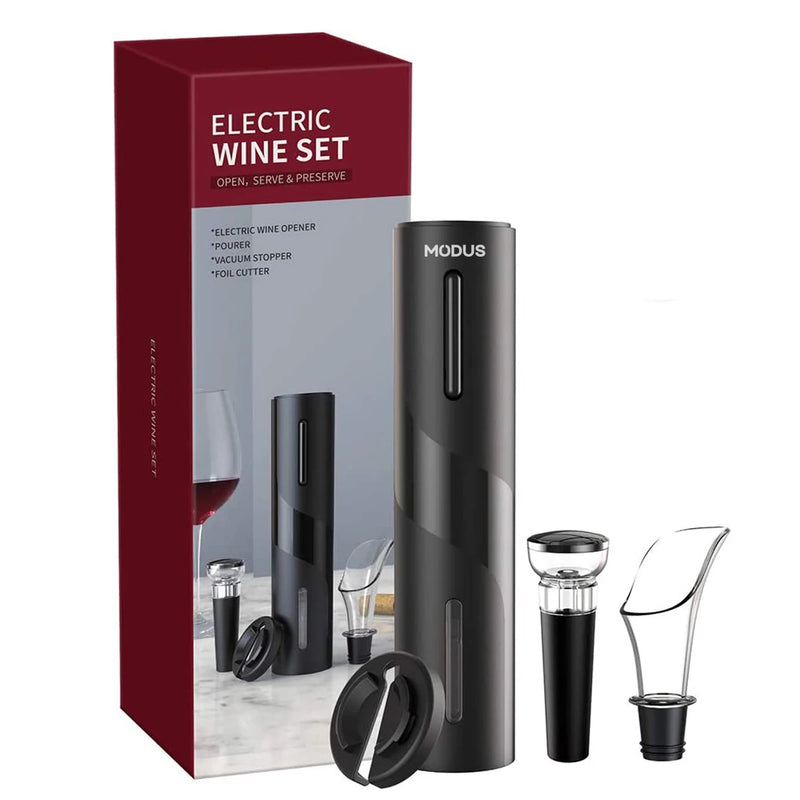 Abridor de Vinho Automático Elétrico Kit Completo - Vin Valois
