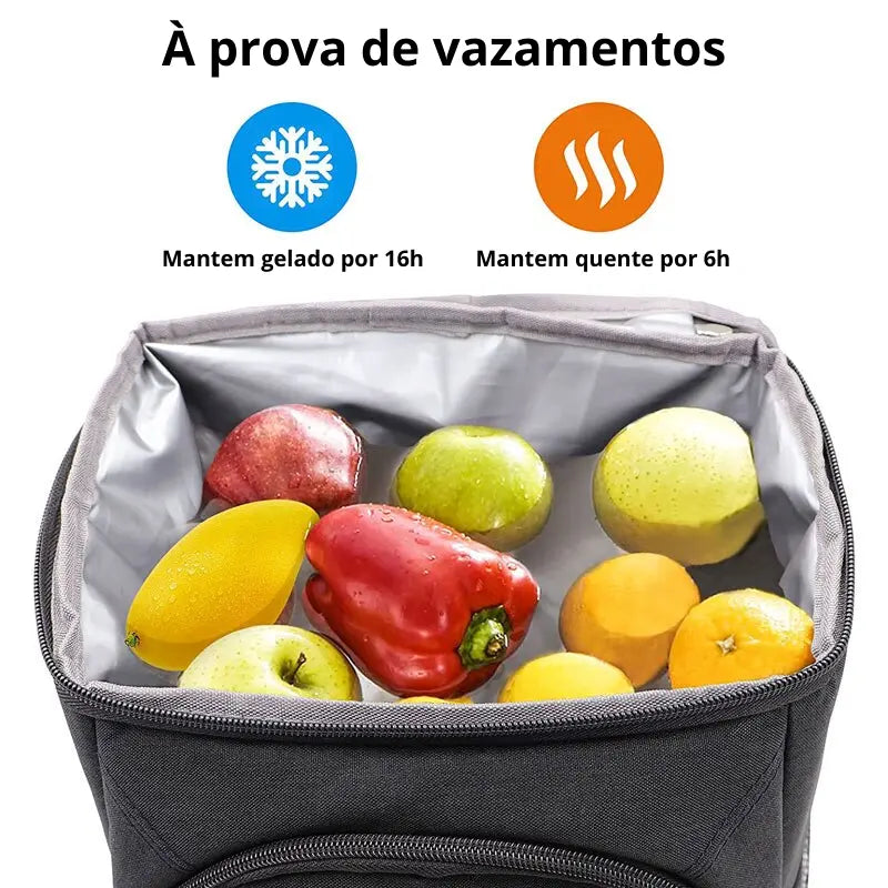 Mochila Térmica Cooler Impermeável e à Prova de Vazamento 20 L - CoolerBag