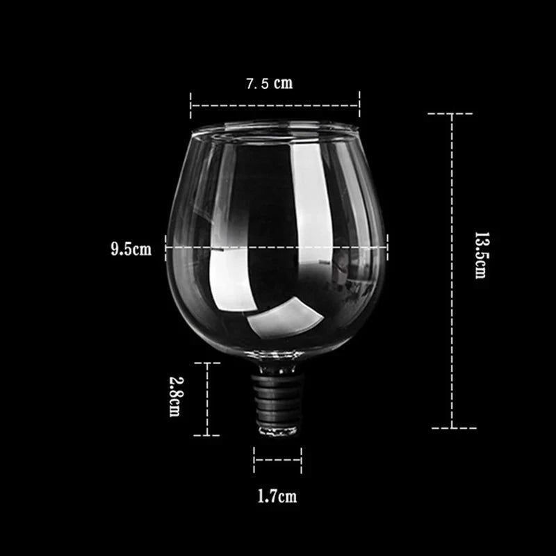 Taça Adaptável Para Garrafa De Vinho