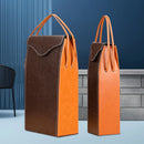 Bolsa Porta Vinho em Couro com Alça