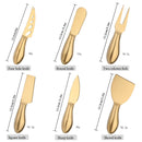 Conjunto de Facas Para Queijos 6 Peças em Aço Inoxidável