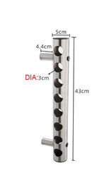 Suporte de Vinho Para Parede em Aço Inoxidável
