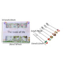 Conjunto Natalino de Talheres de Sobremesa 6 Peças