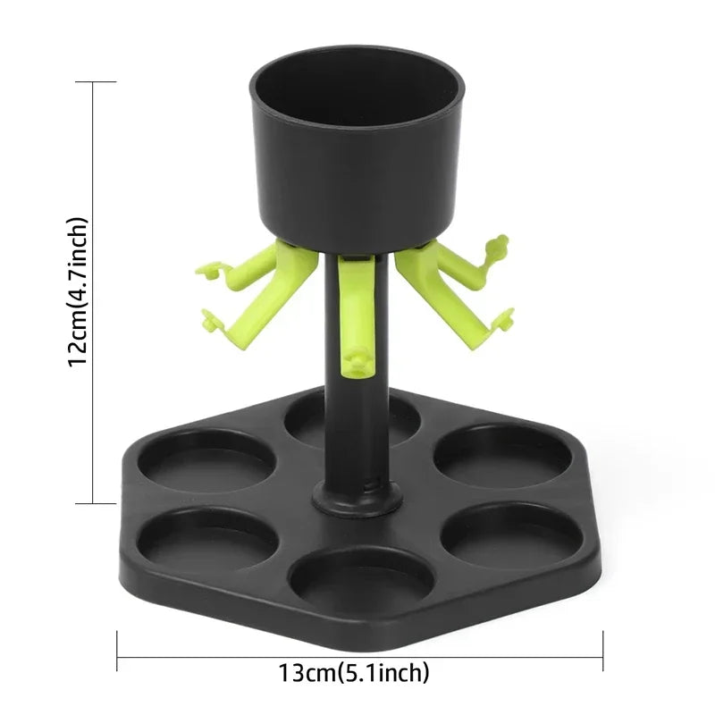 Dispenser de Bebida Com Tampa e 6 Copos de Acrílico